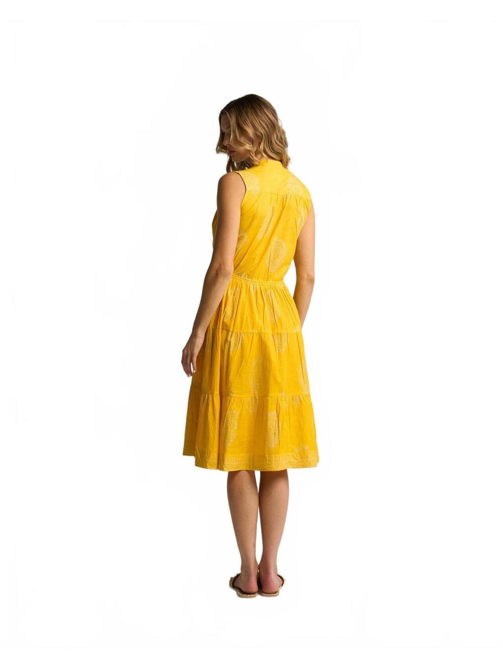 NWT Guadalupe Aluna Yellow Dress Size Large - Picture 2 of 6